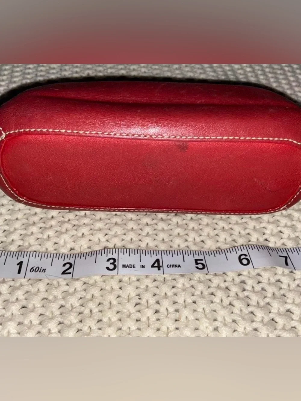 Coach Red Leather Mini Wristlet